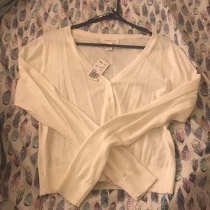 White forever 21 cardigan